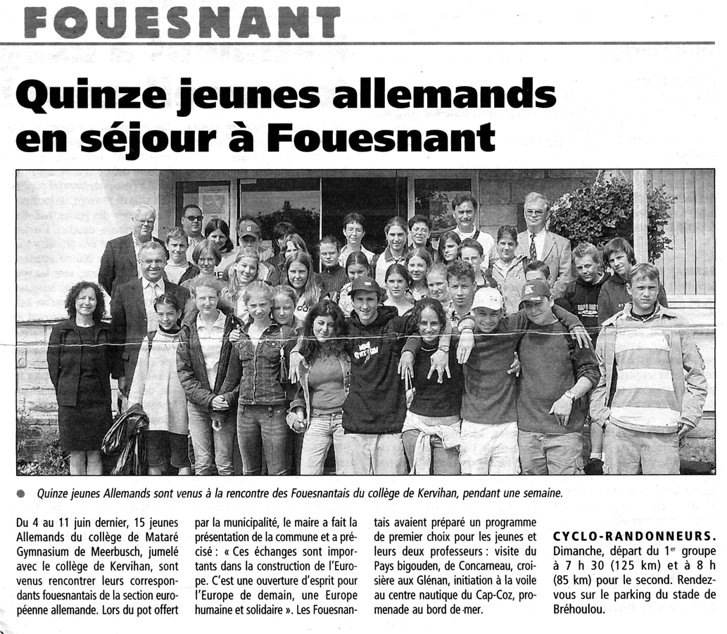 Le Télégramme, juin 2003
