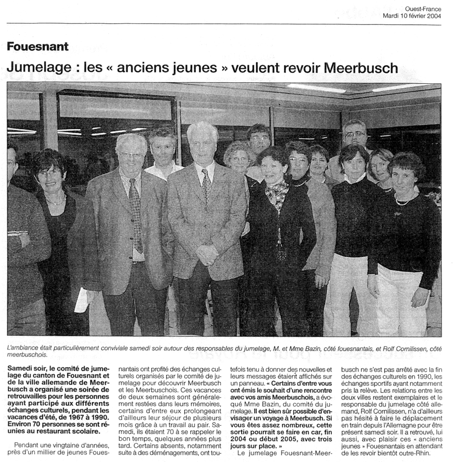 Ouest France, 10 février 2004