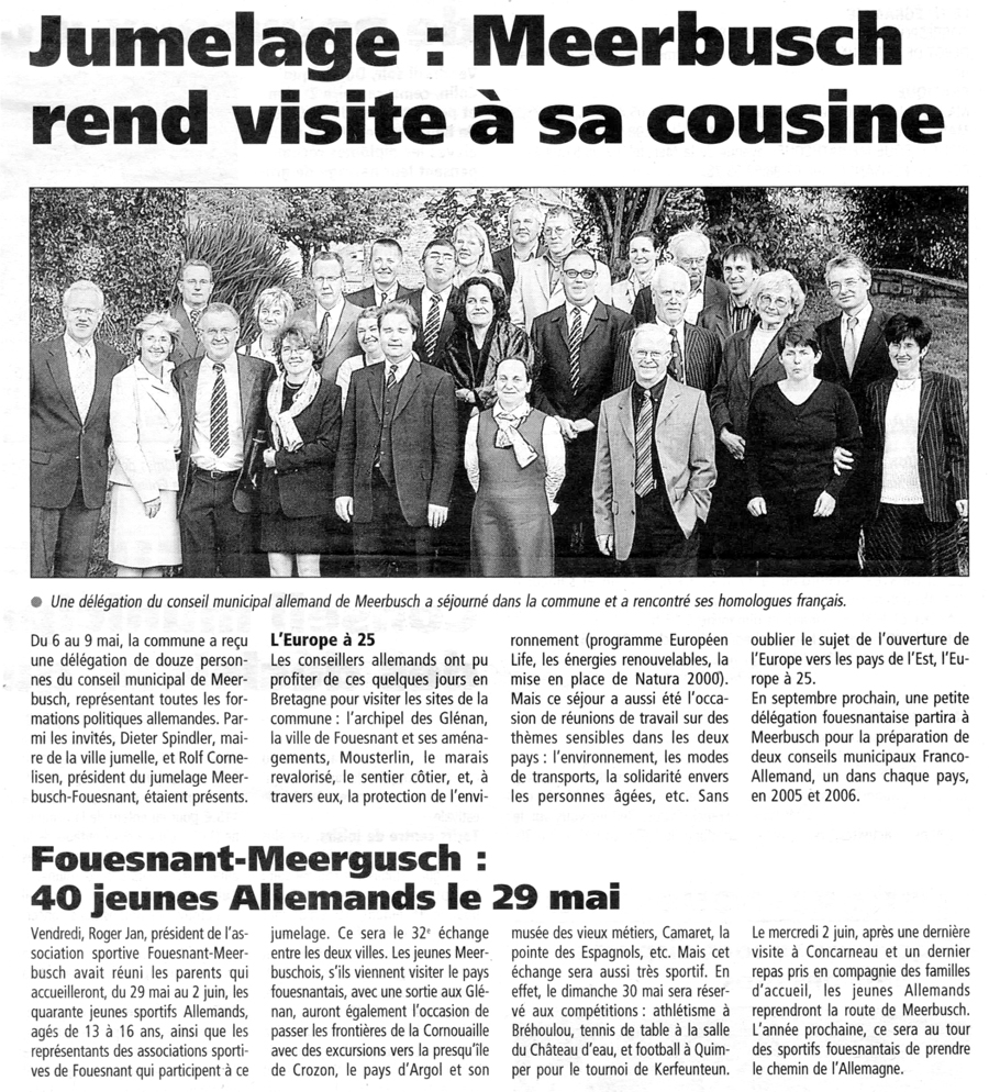 Ouest France, mai 2004
