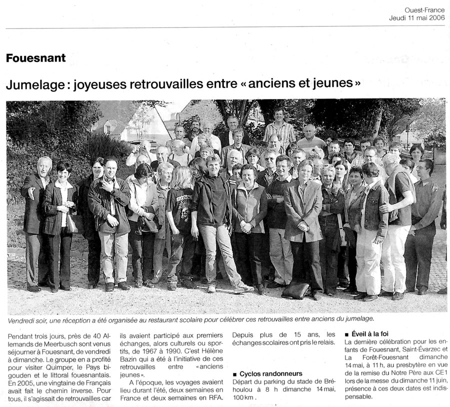 Ouest France, 11 mai 2006