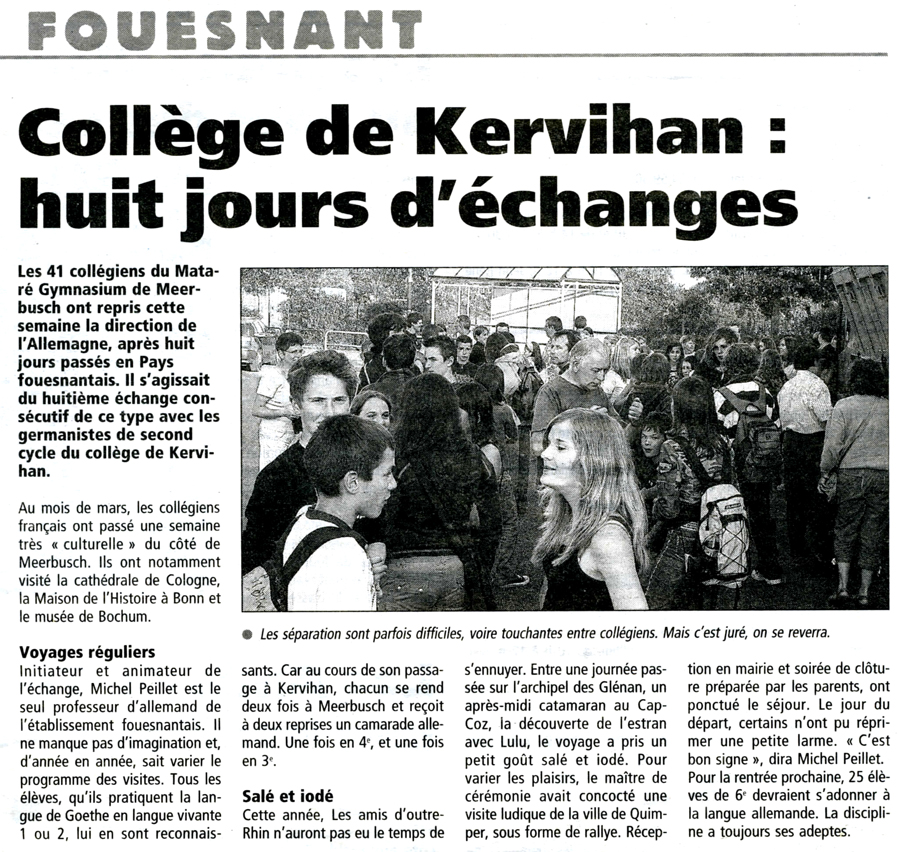 Le Télégramme, 12 juin 2006