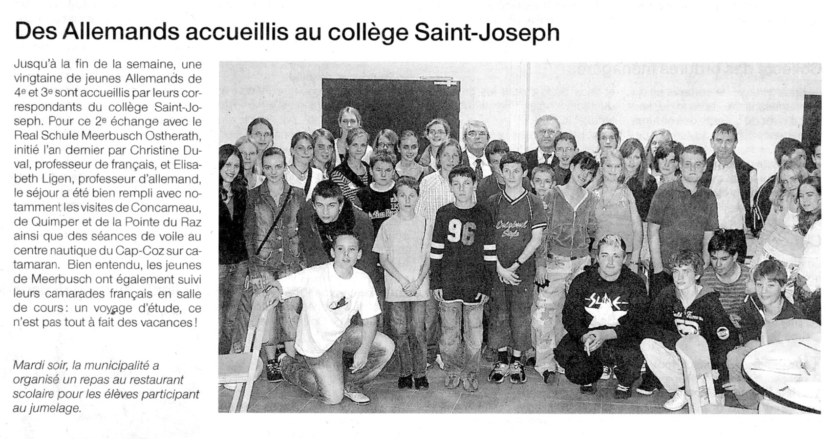 Ouest France, 30 septembre 2006