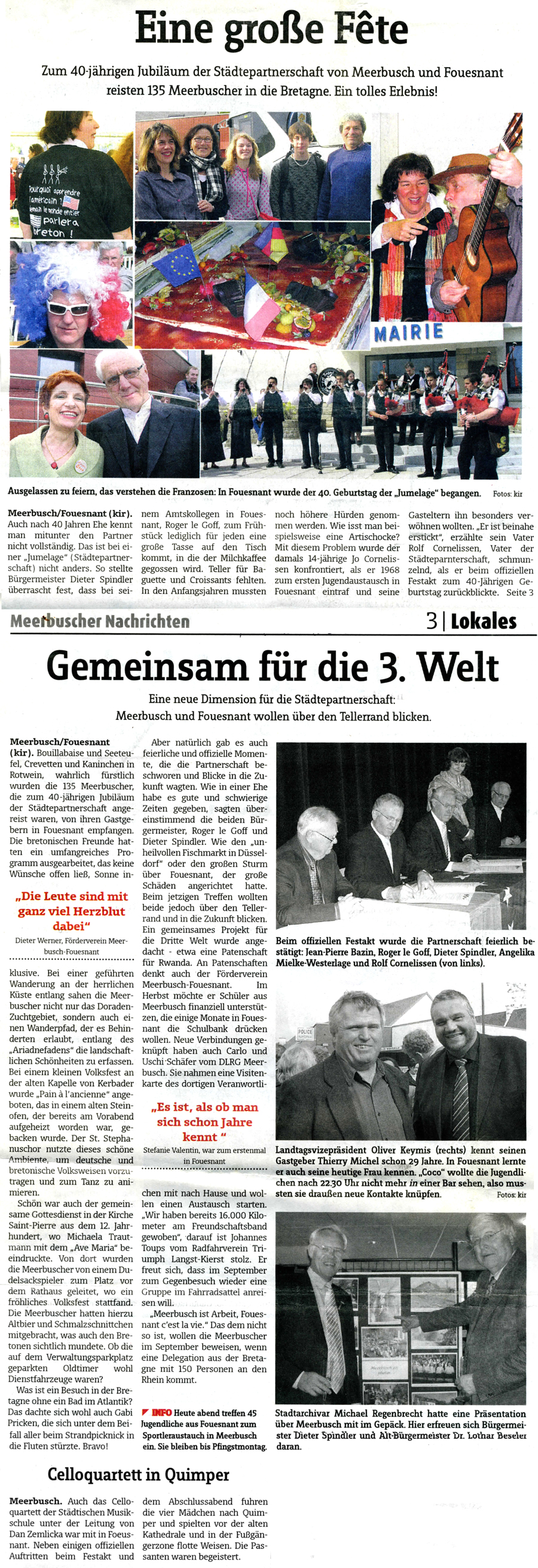 Meerbuscher Nachrichten, 7 mai 2008