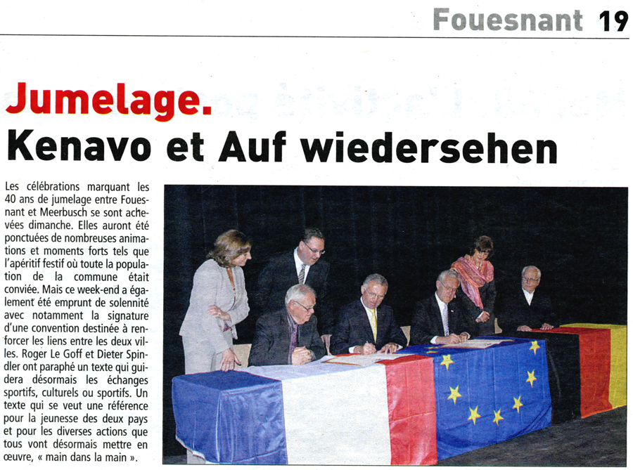 Le Télégramme, 9 mai 2008