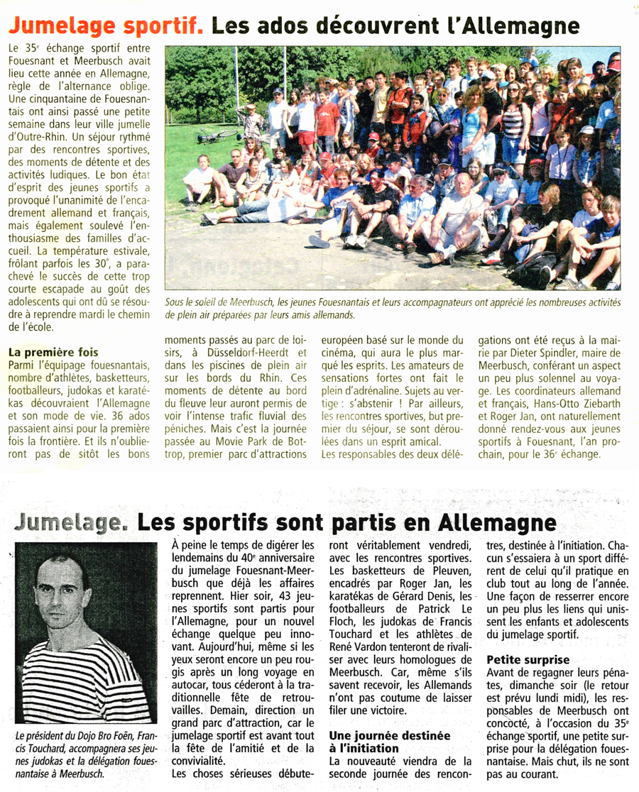 Le Télégramme, mai 2008