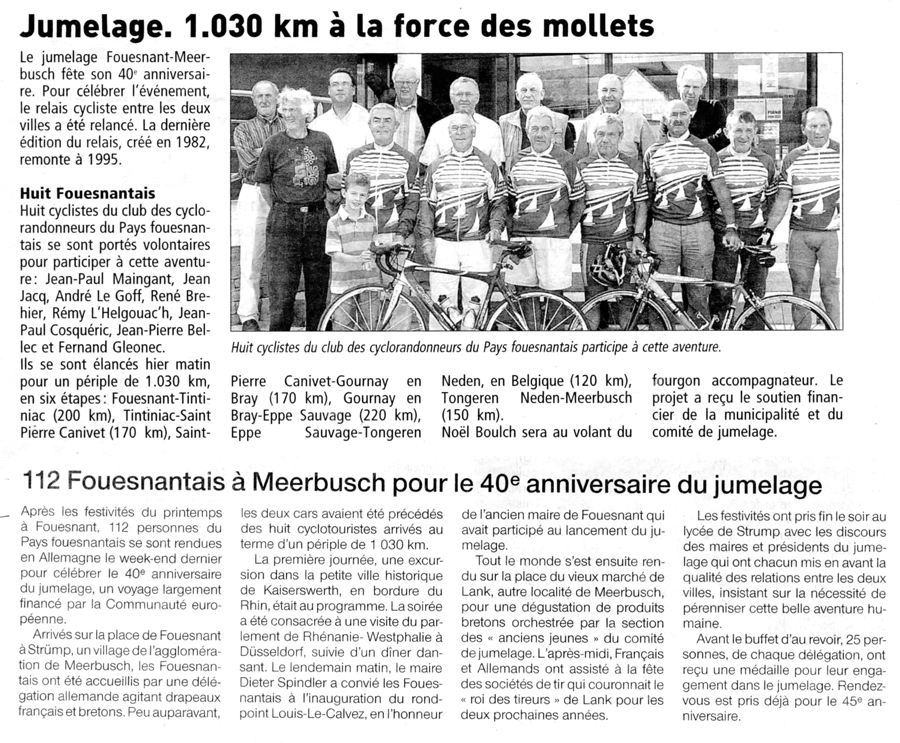 Le Télégramme, 21 septembre 2008