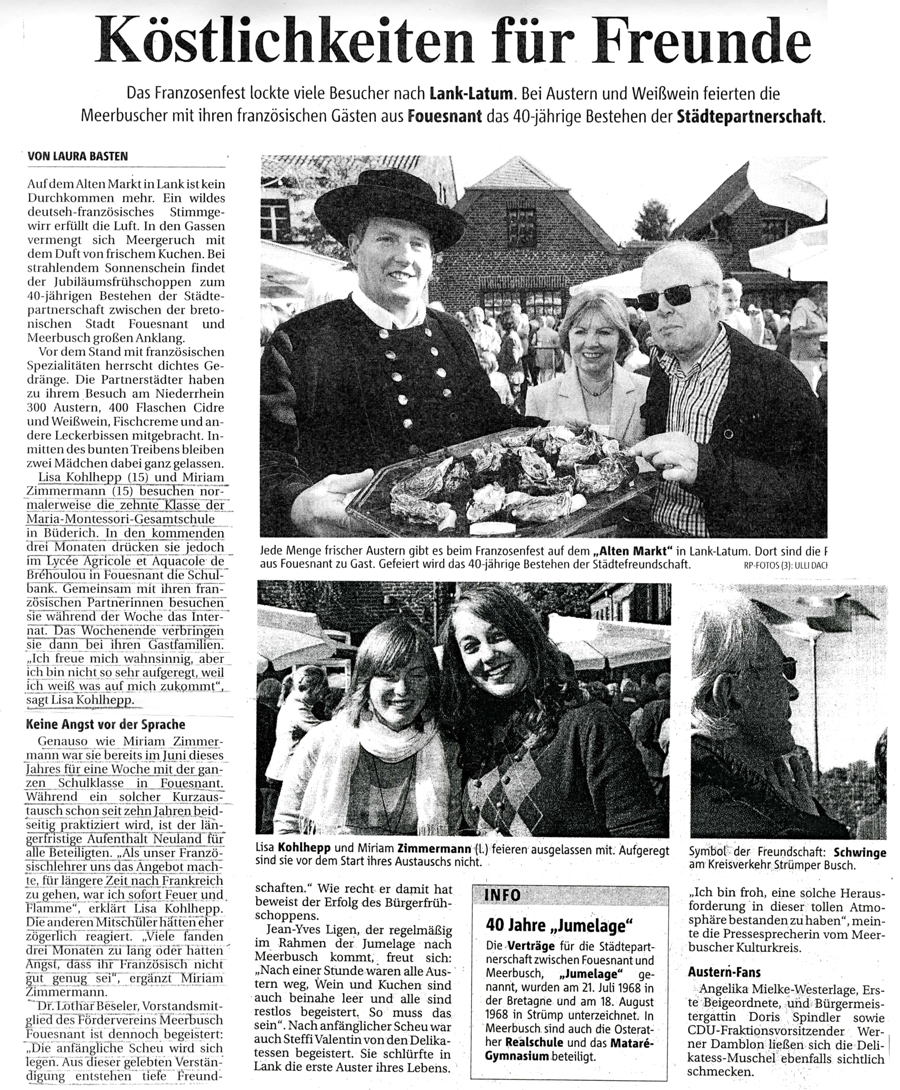 Rheinische Post, 29 septembre 2008