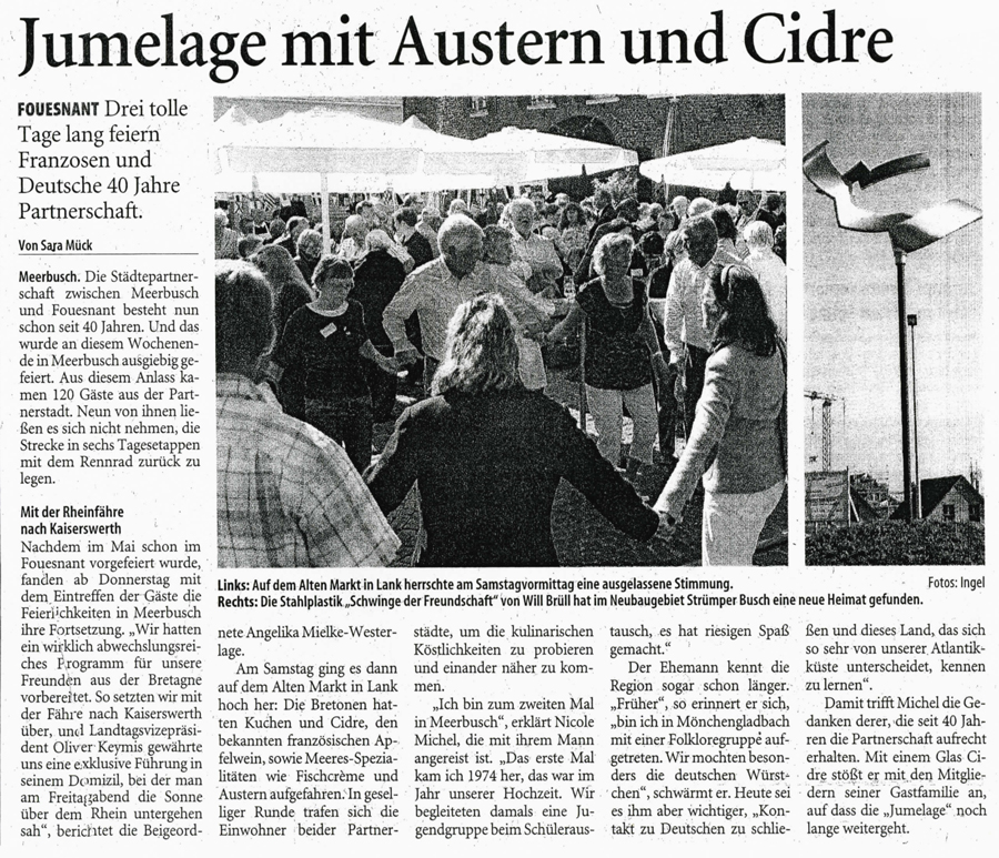 Westdeutsche Zeitung, 29 septembre 2008