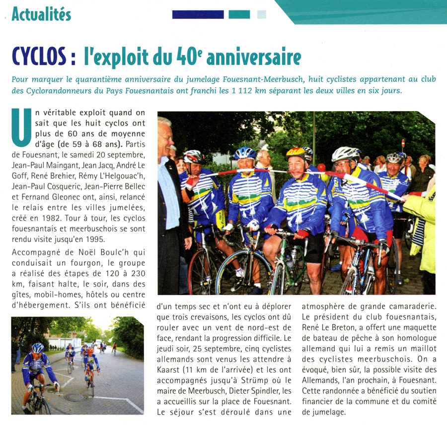 Fouesnant Magazine, septembre 2008