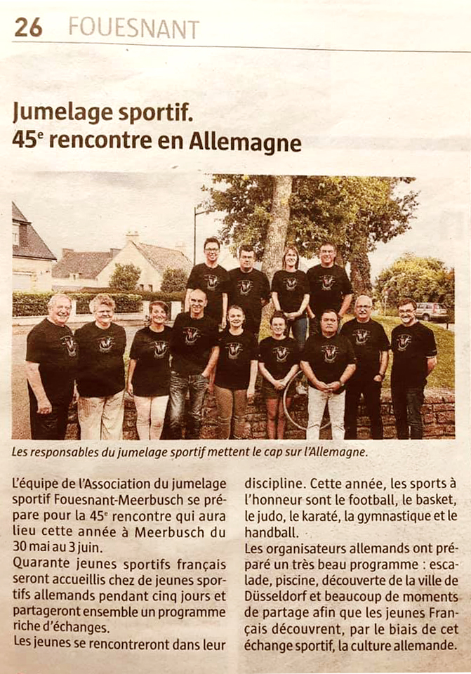 Le Télégramme, 28 mai 2019