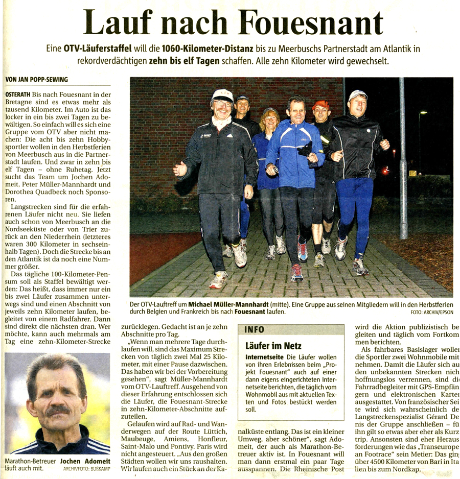 Rheinische Post, octobre 2010