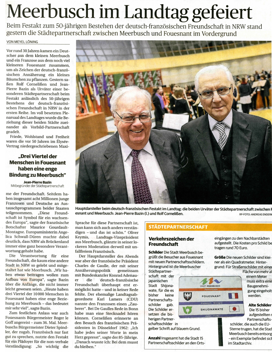 Rheinische Post, 23 janvier 2013
