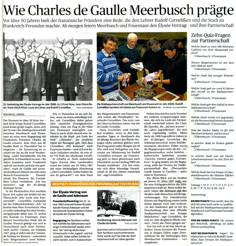 Rheinische Post, 23 janvier 2013