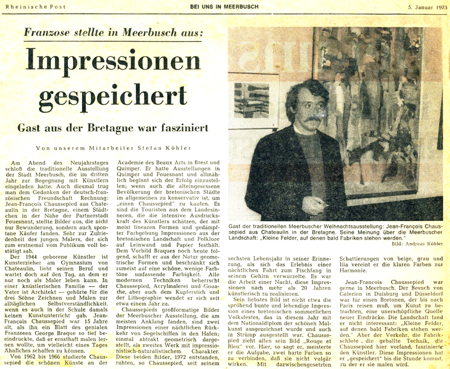 Rheinische Post, 5 janvier 1973
