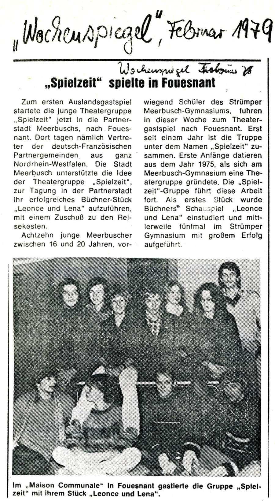 Wochenspiegel, mars 1979
