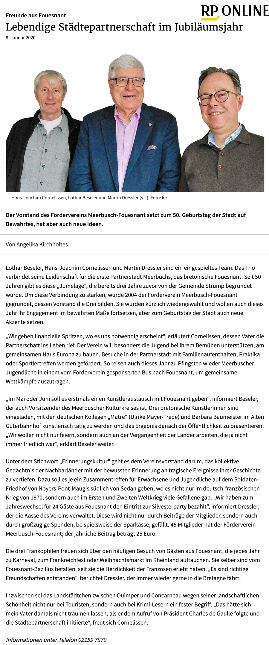 Rheinische Post, 8 janvier 2020