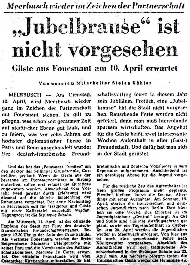 Rheinische Post, avril 1973