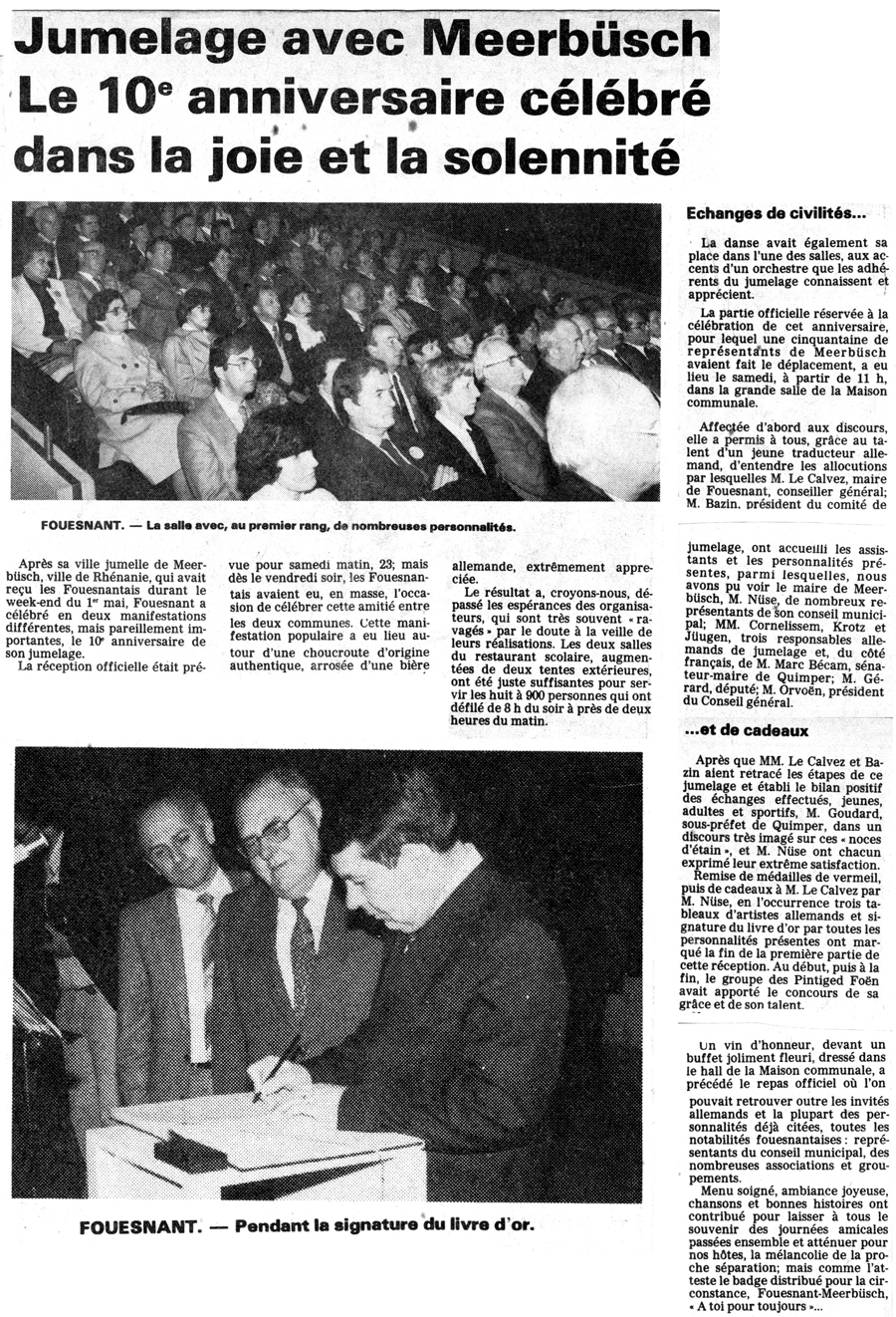 Ouest France, 25 mai 1981
