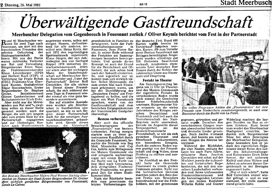 Westdeutsche Zeitung, mai 1981