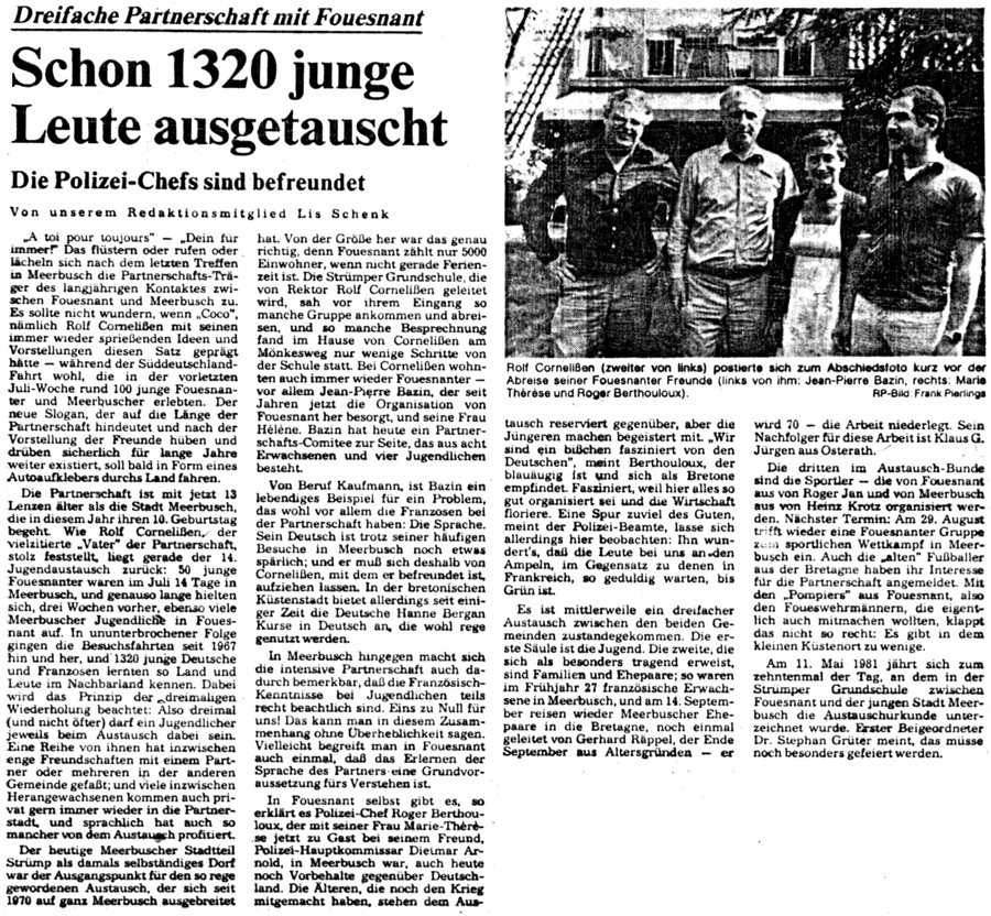 Rheinische Post, juin 1981
