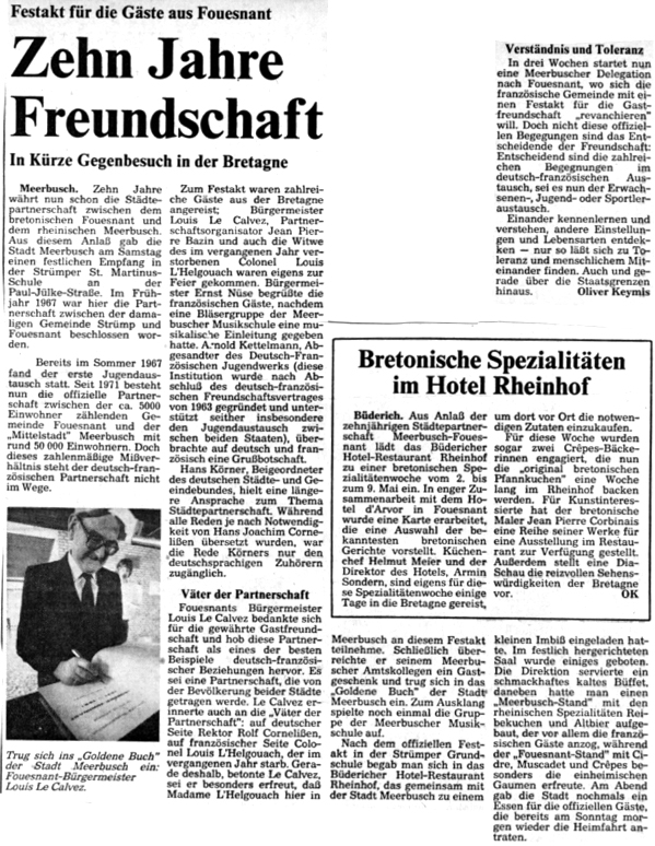Rheinische Post, mai 1981