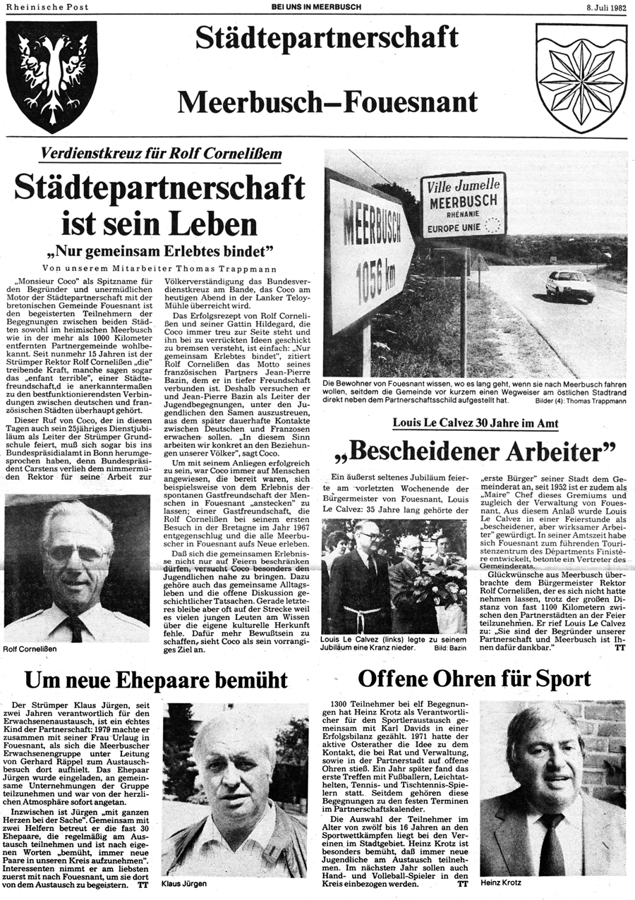 Rheinische Post, 8 juillet 1982