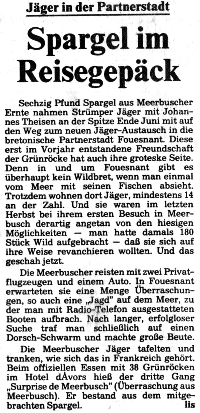 Krefelder Stadtpost, 9 juillet 1984