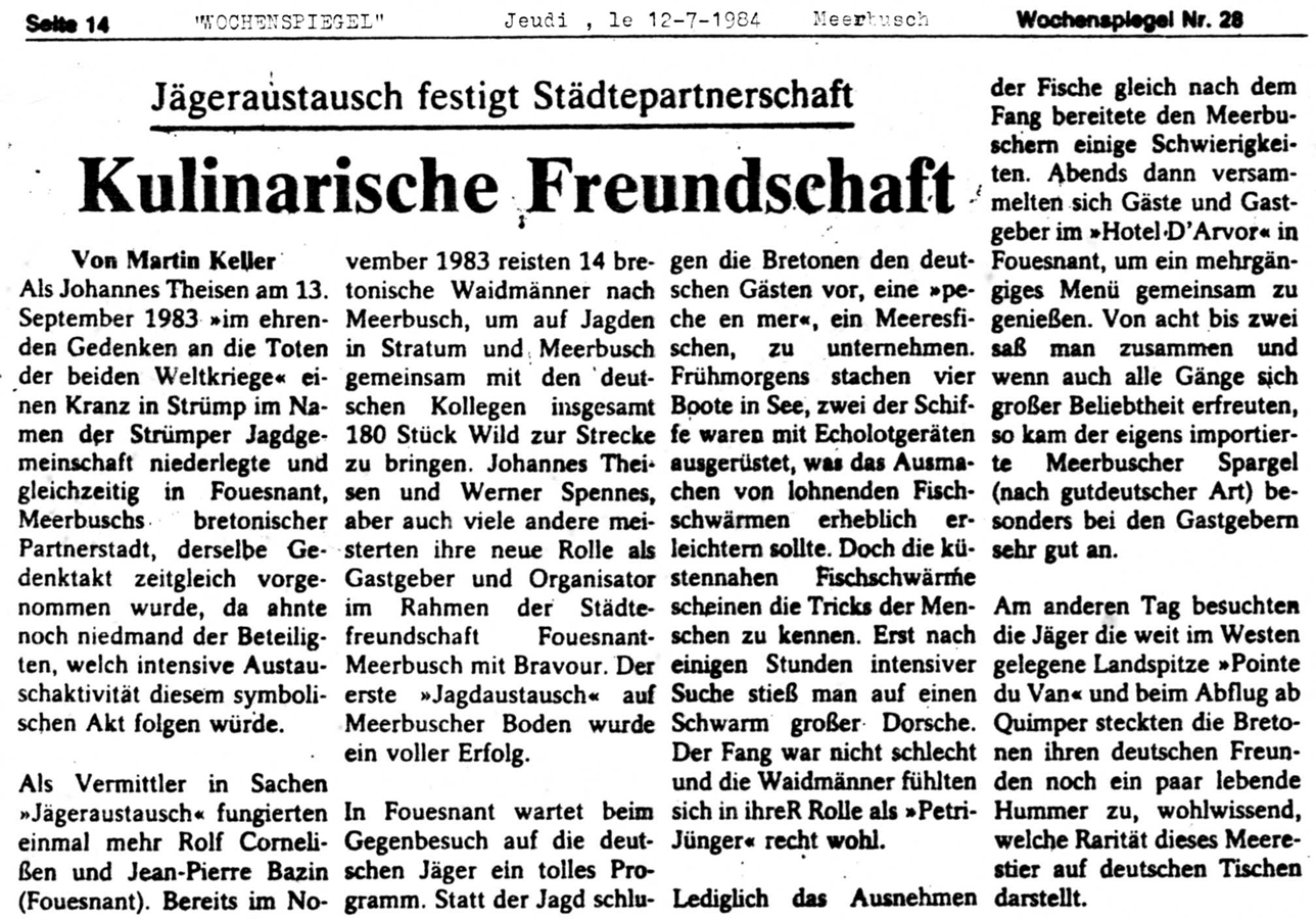 Wochenspiegel, 12 juillet 1984