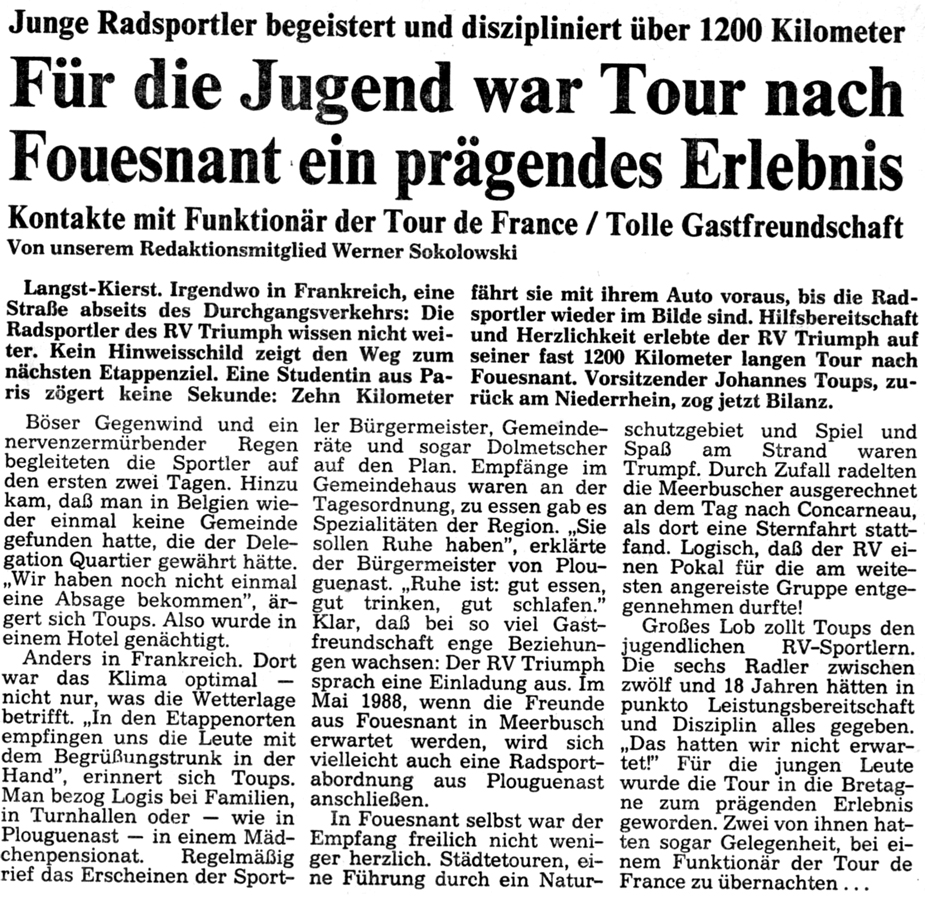 Rheinische Post, mai 1987