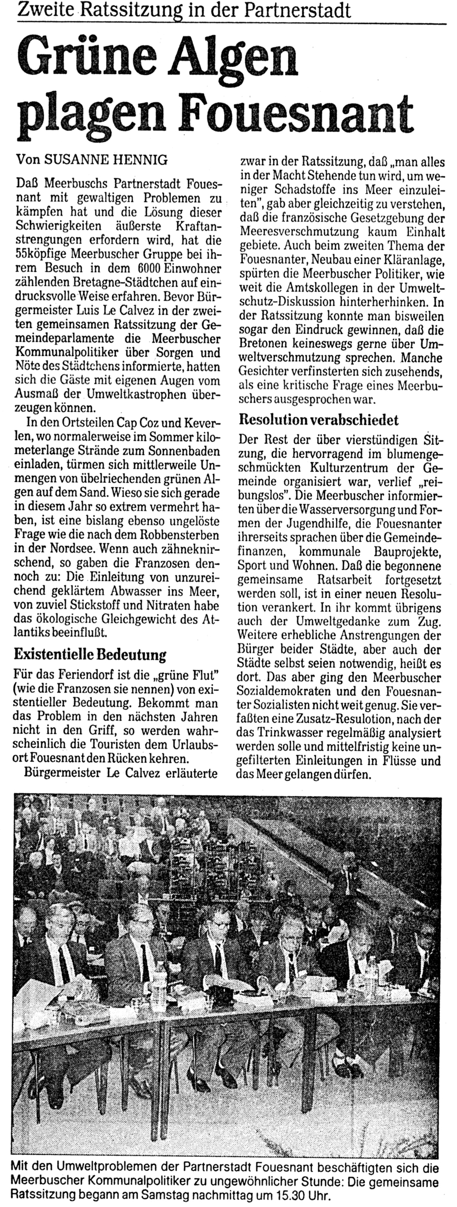Rheinische Post, novembre 1988