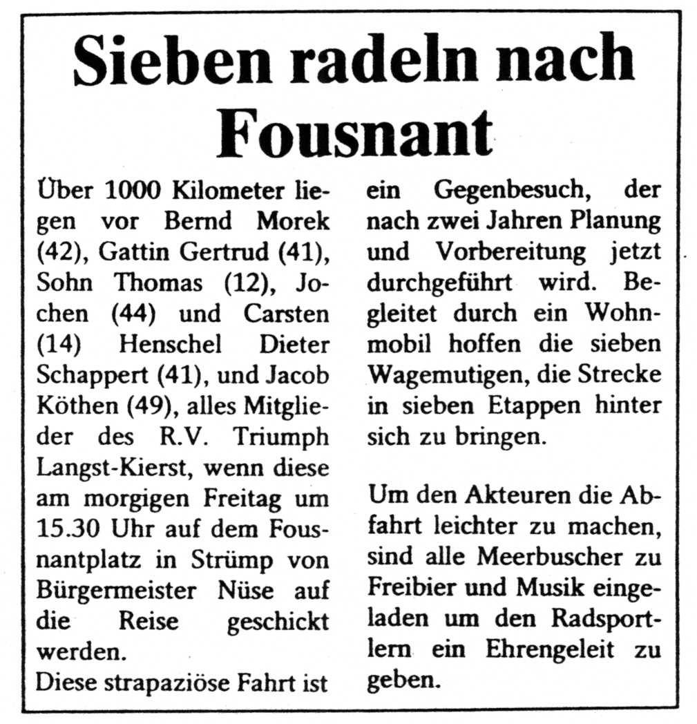 Wochenspiegel, 7 juillet 1983