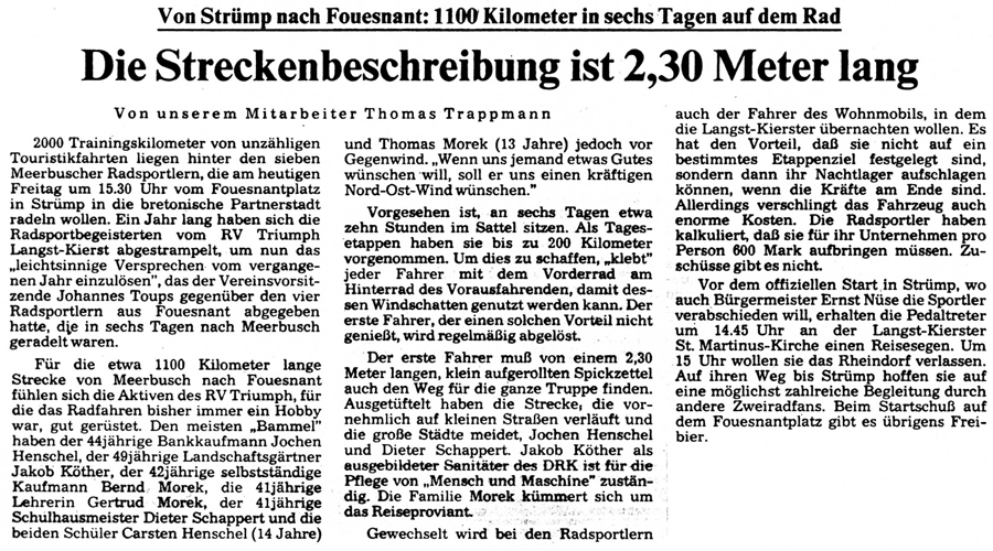Rheinische Post, 8 juillet 1983
