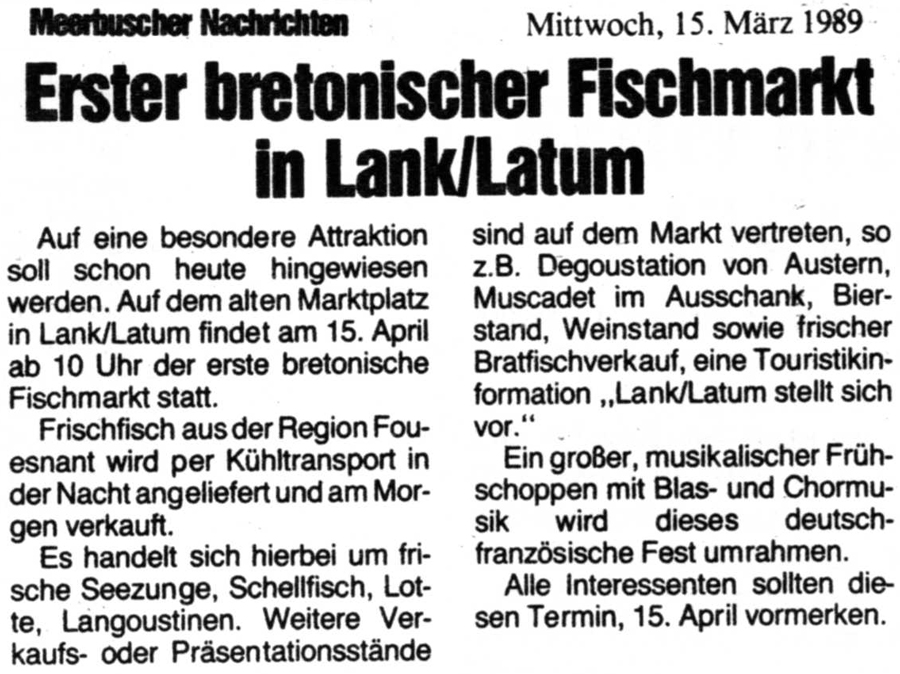Meerbuscher Nachrichten, 15 mars 1989