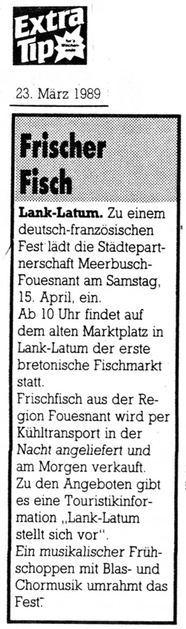Extra Tip Meerbusch, 23 mars 1989