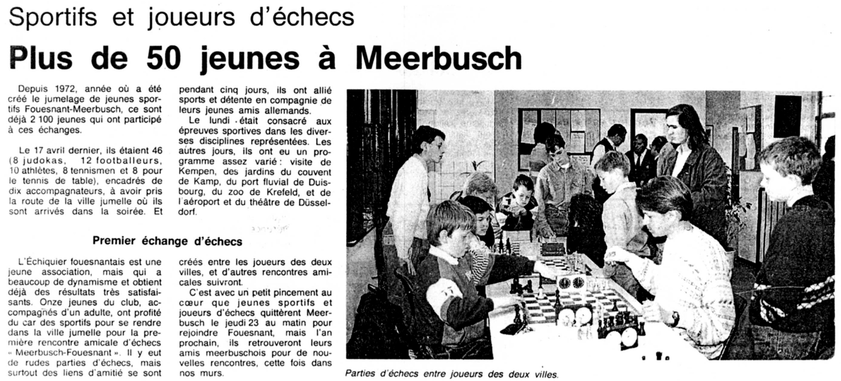 Le Télégramme, avril 1992