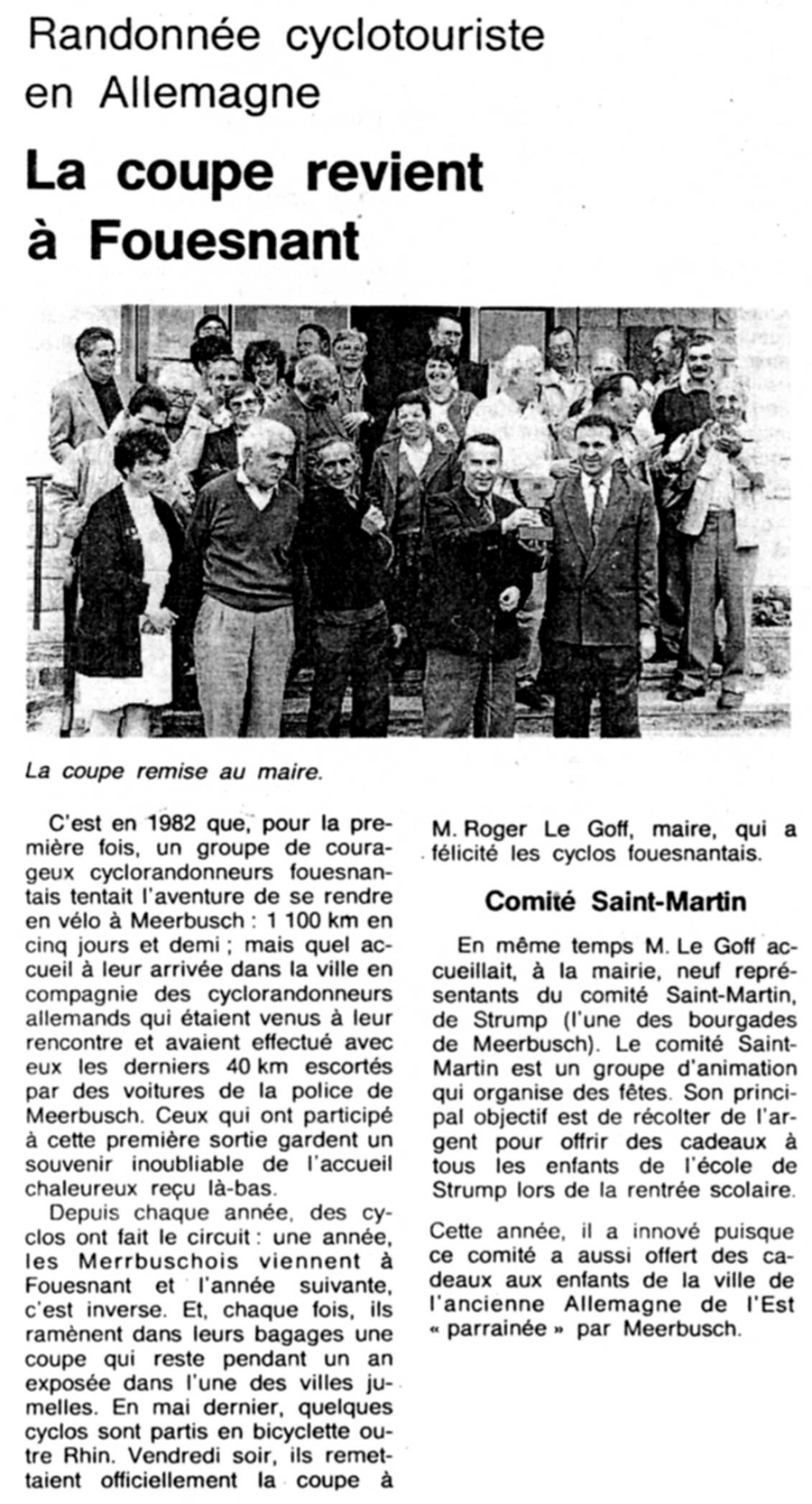 Ouest France, 7 juin 1992