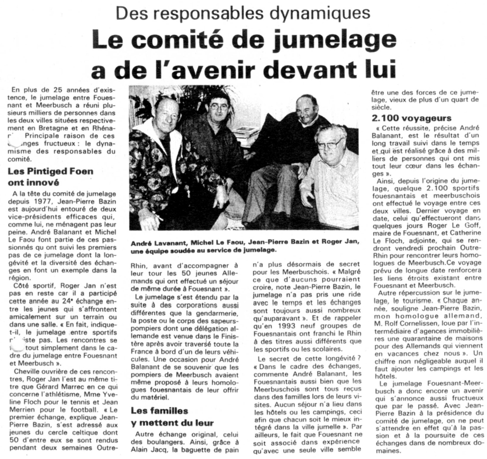Le Télégramme, novembre 1994