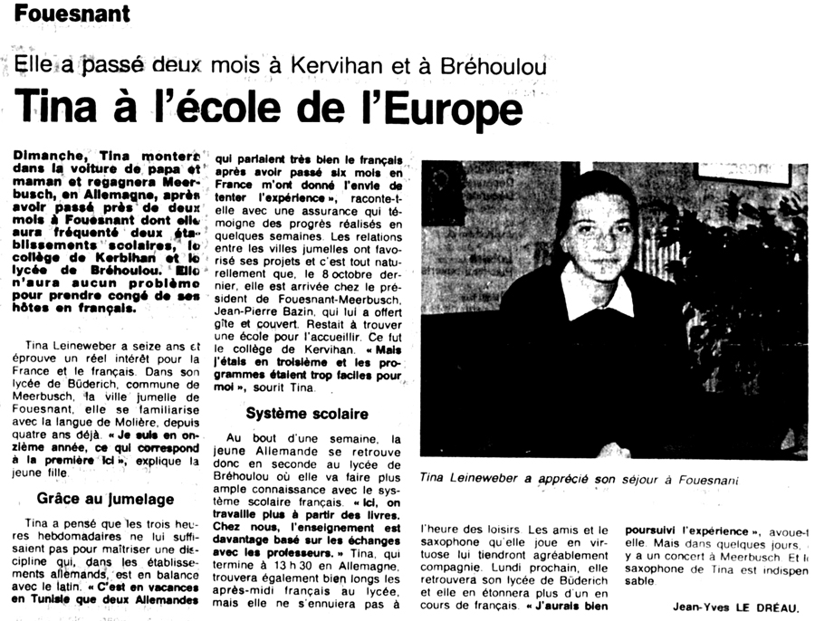 Ouest France, 2 décembre 1994