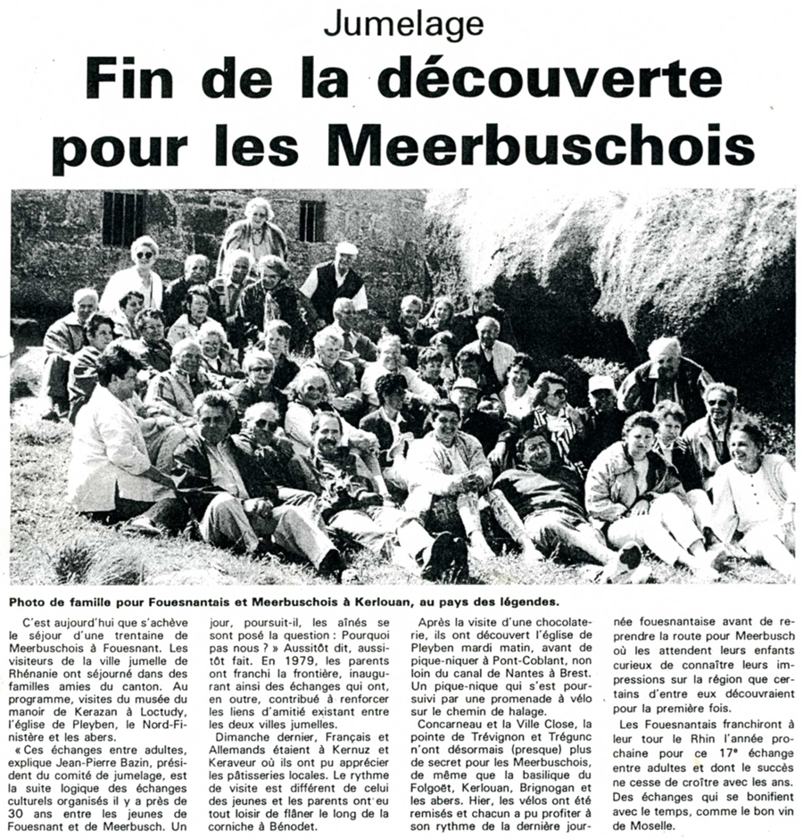 Le Télégramme, 10 juin 1995
