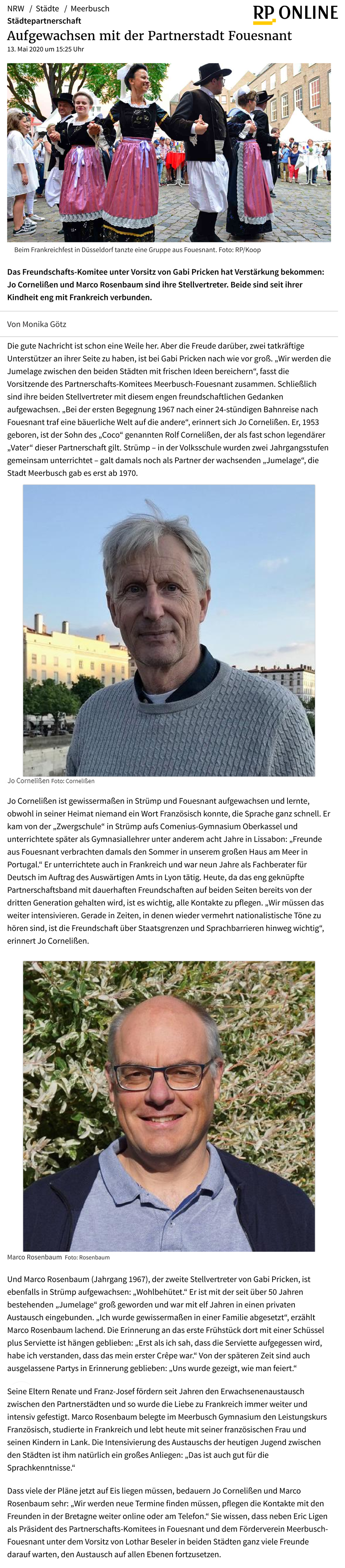 Rheinische Post, 13 mai 2020