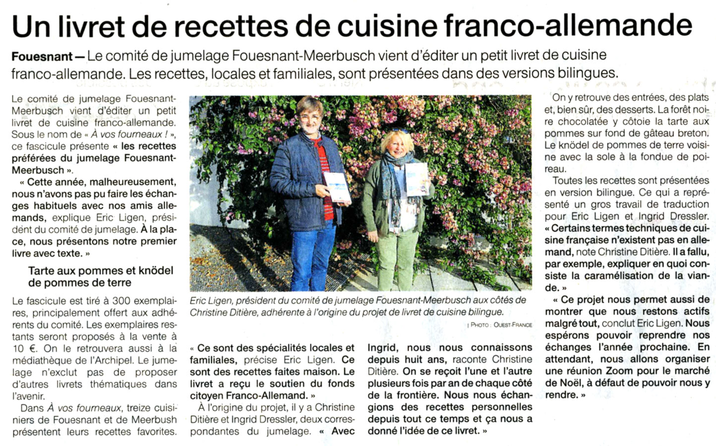 Ouest France, 9 décembre 2020