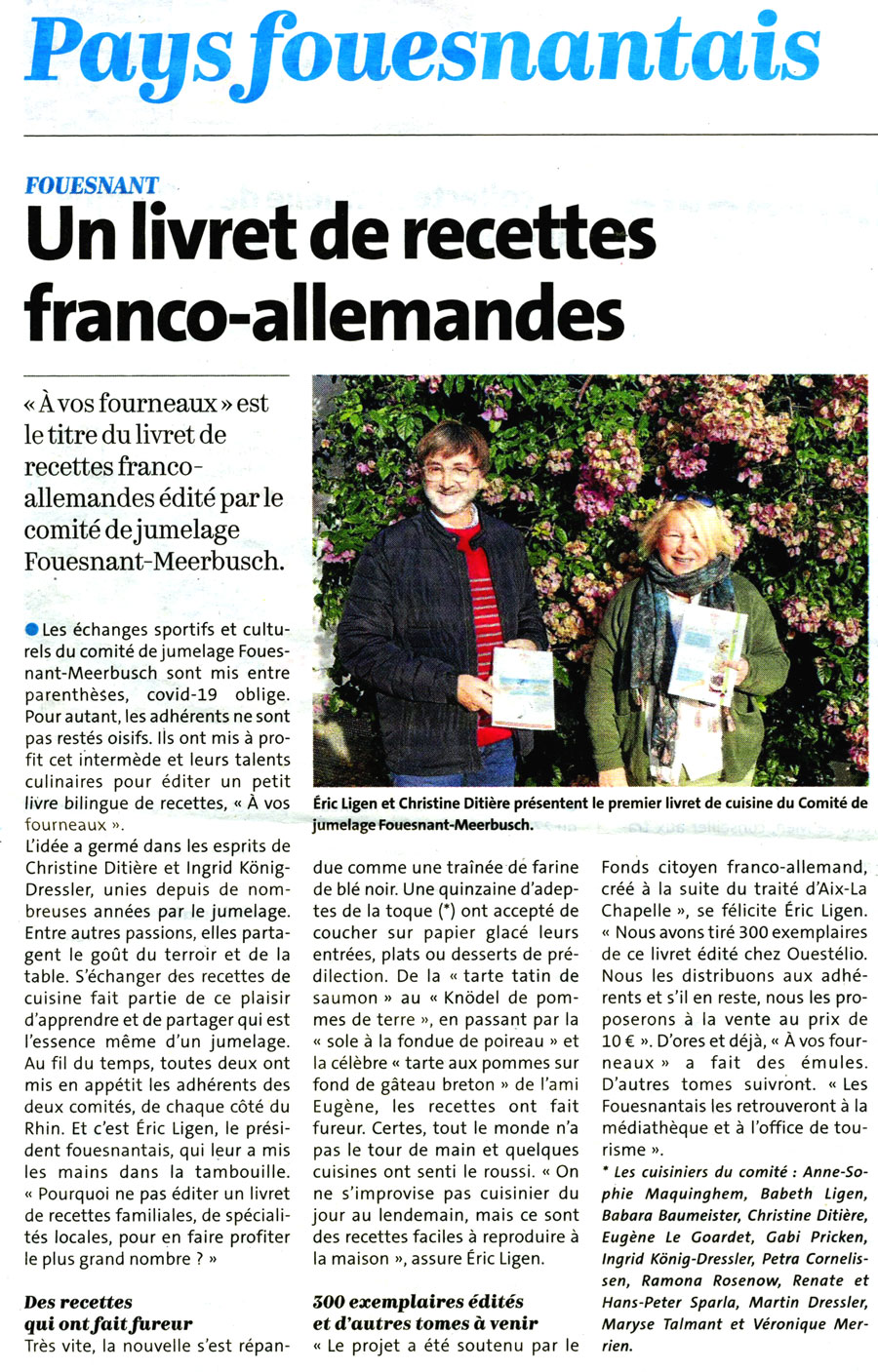 Le Télégramme, 28 novembre 2020