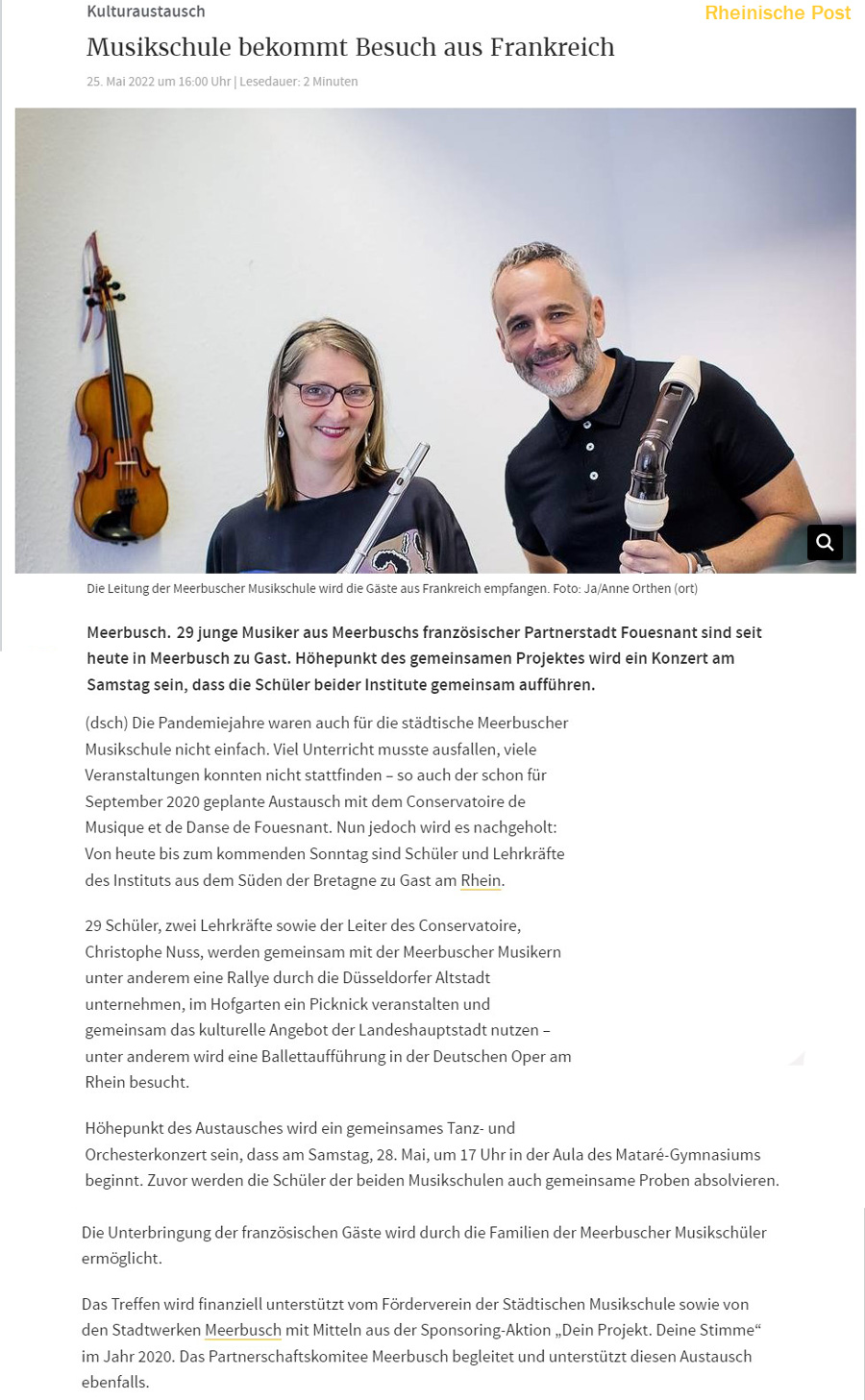 Rheinische Post, 25 mai 2022