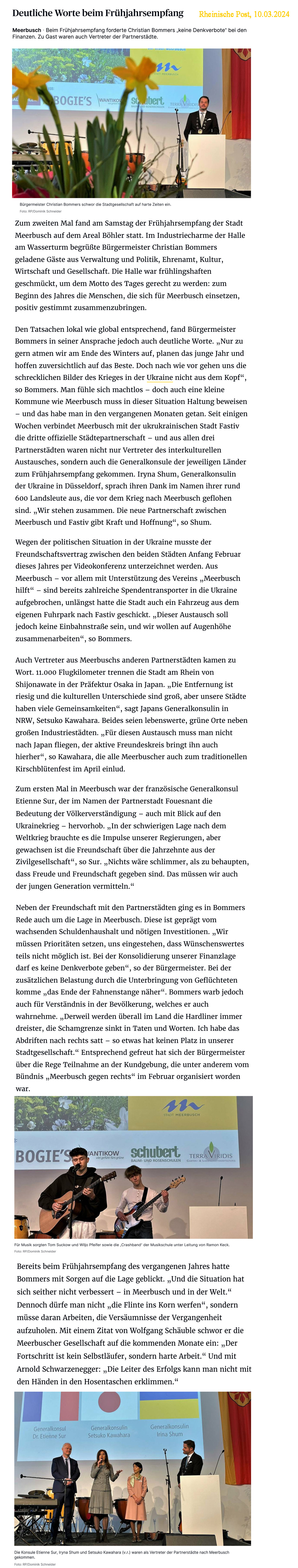 Rheinsche Post, 10 mars 2024