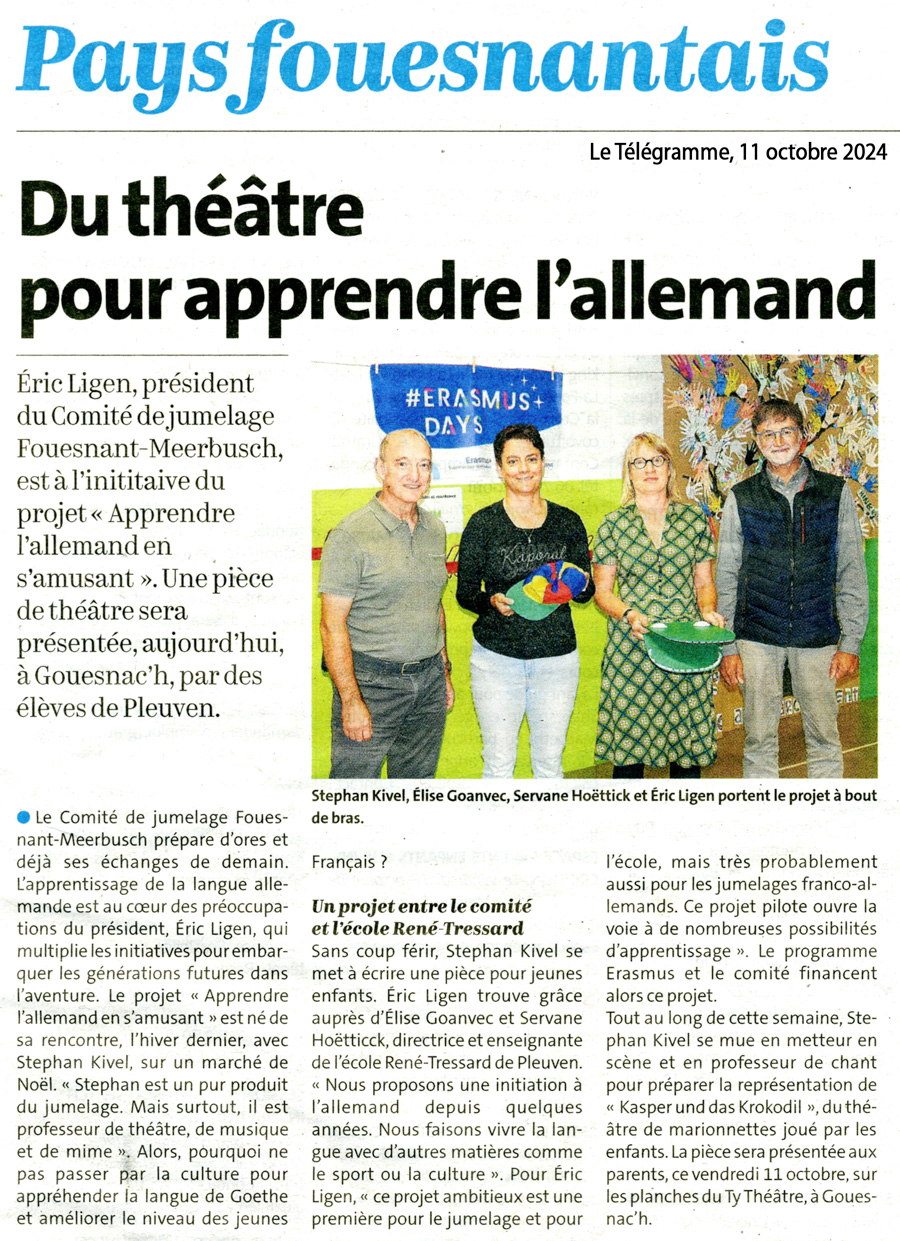 Le Télégramme, 11 octobre 2024