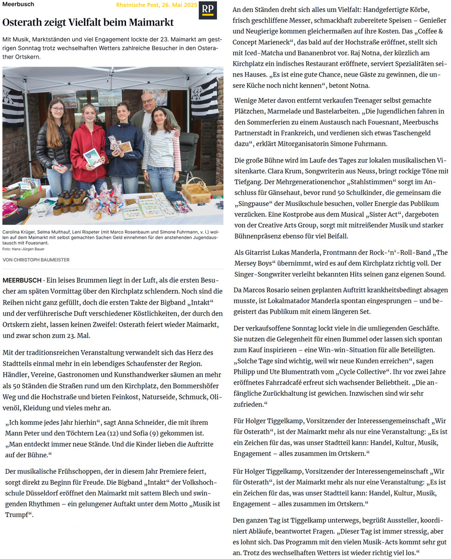 Rheinische Post, 26 mai 2025