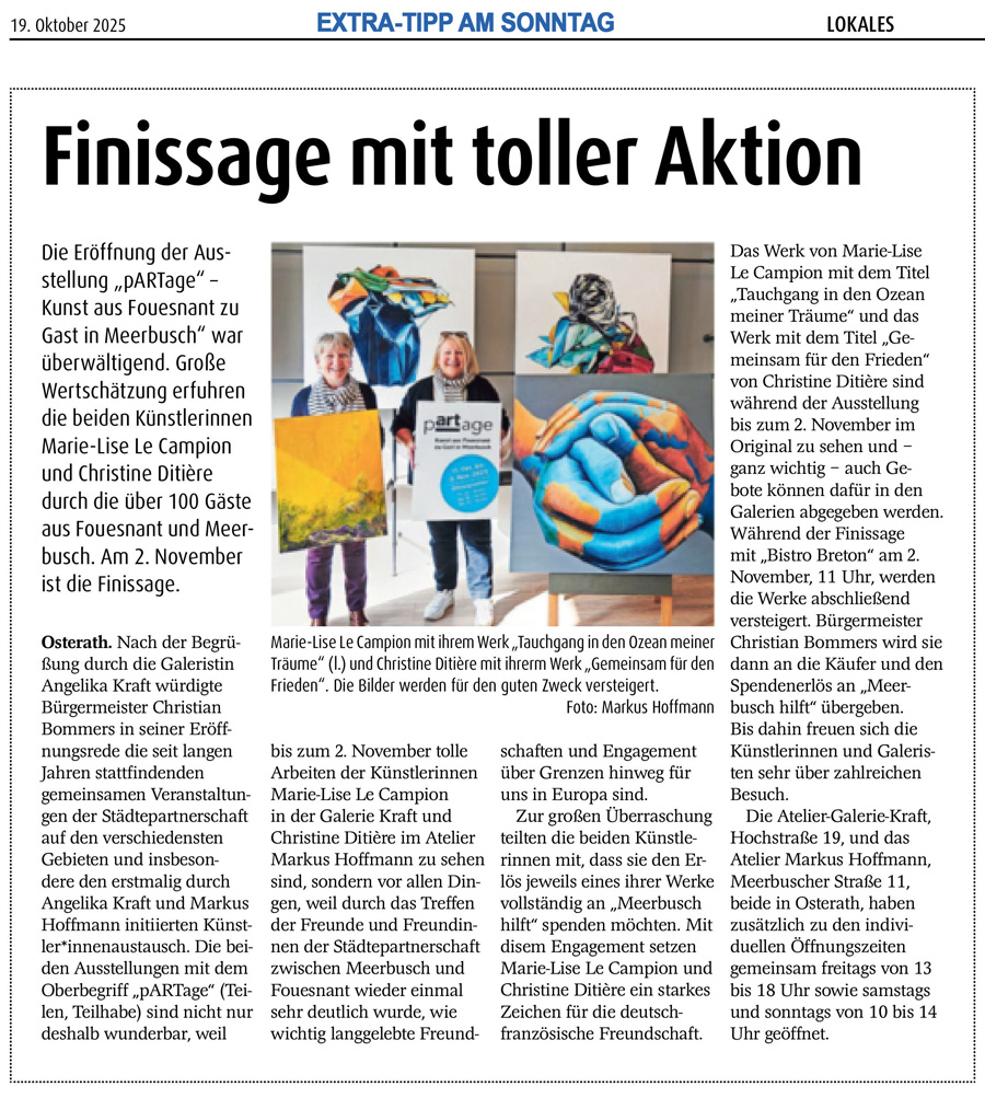 Extra-Tipp am Sonntag, 19 octobre 2025