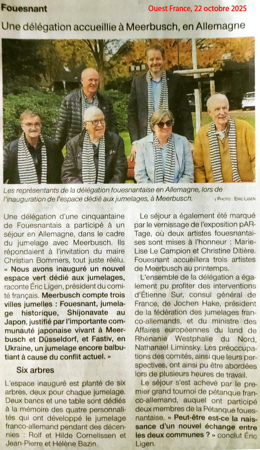 Ouest France, 22 octobre 2025