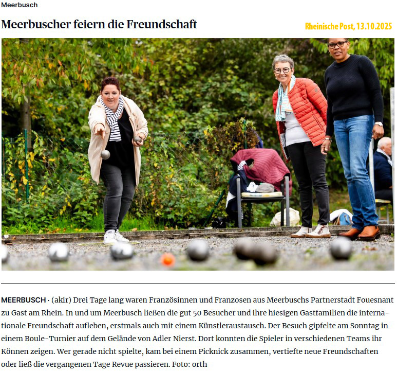 Rheinische Post, 13 octobre 2025