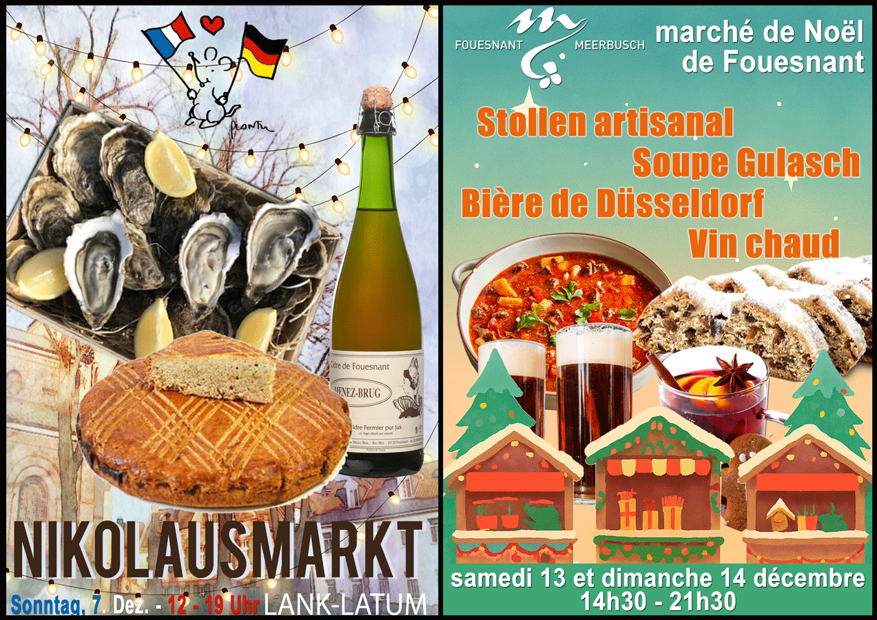 Saveurs bretonnes au Nikolausmarkt et spécialités allemandes au marché de Noël
